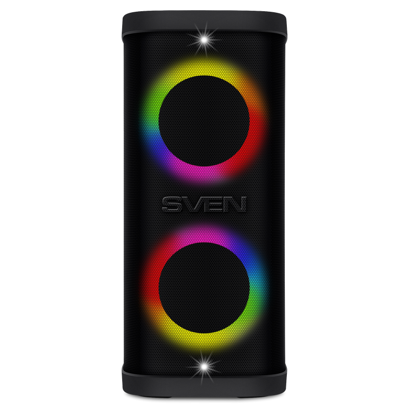 Partybox SVEN "PS-950" 160W, TWS, IPx4, Bluetooth, FM, USB, microSD, LED-display, 8800mA*h, Black