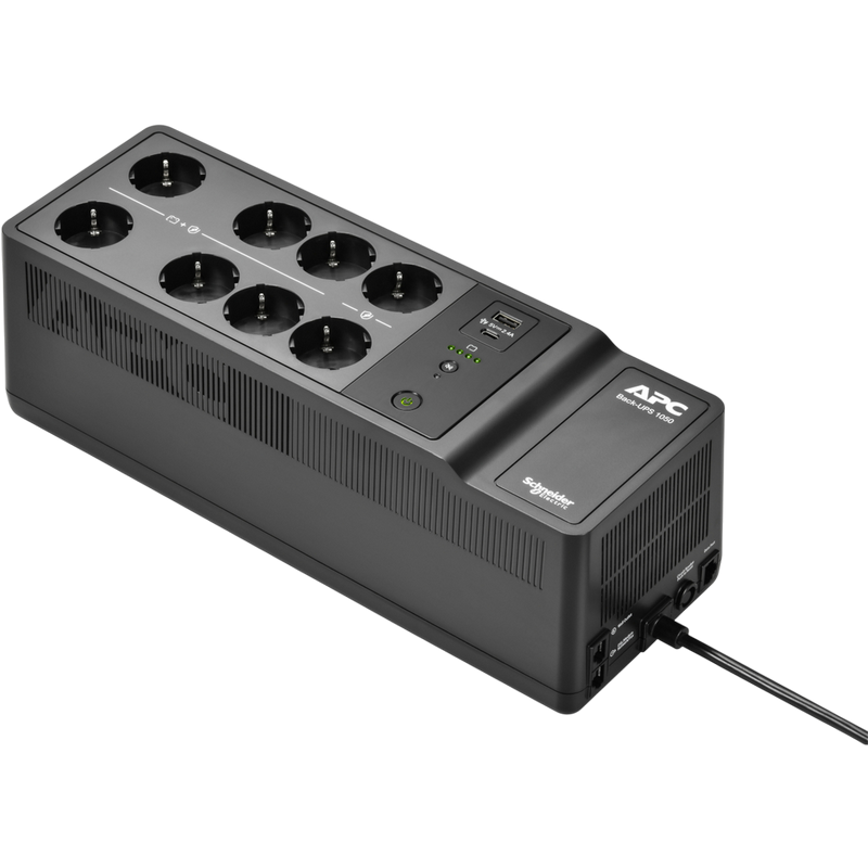 APC Back-UPS BE1050G2-GR 1050VA/600W, 230V, RJ-45, USB Type A+C Port, 8*Schuko Sockets