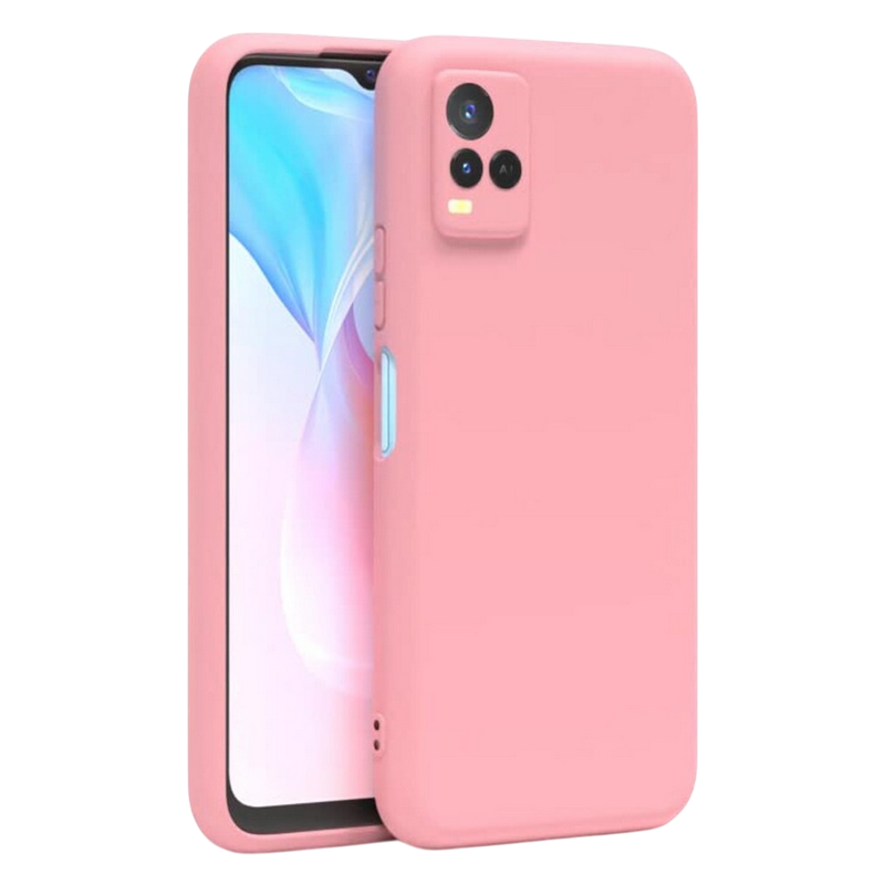 Xcover husa p/u Vivo Y21, Liquid Silicone, Pink