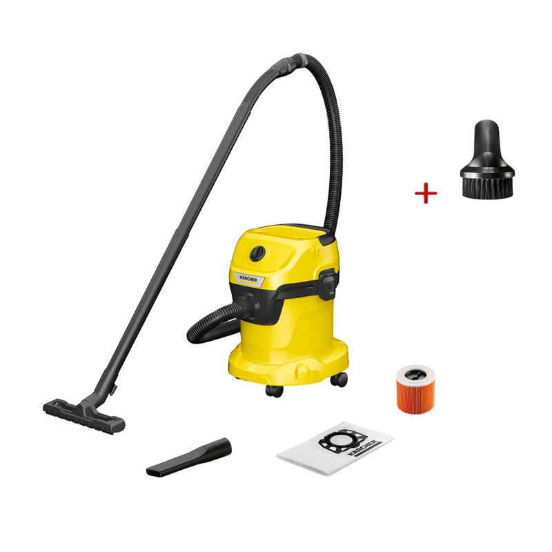 Vacuum Cleaner Karcher 1.628-104.0 (Set) WD 3 V-15/4/20 + Perie p/t rosturi WD 6.959.548.0
