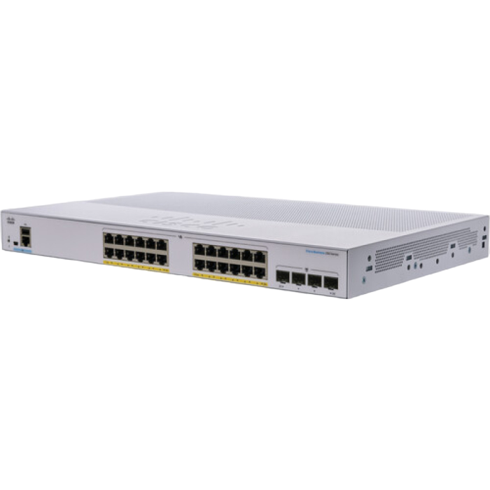 24-port Gigabit PoE Smart Switch Cisco CBS250-24P-4G, 4 x 1G SFP