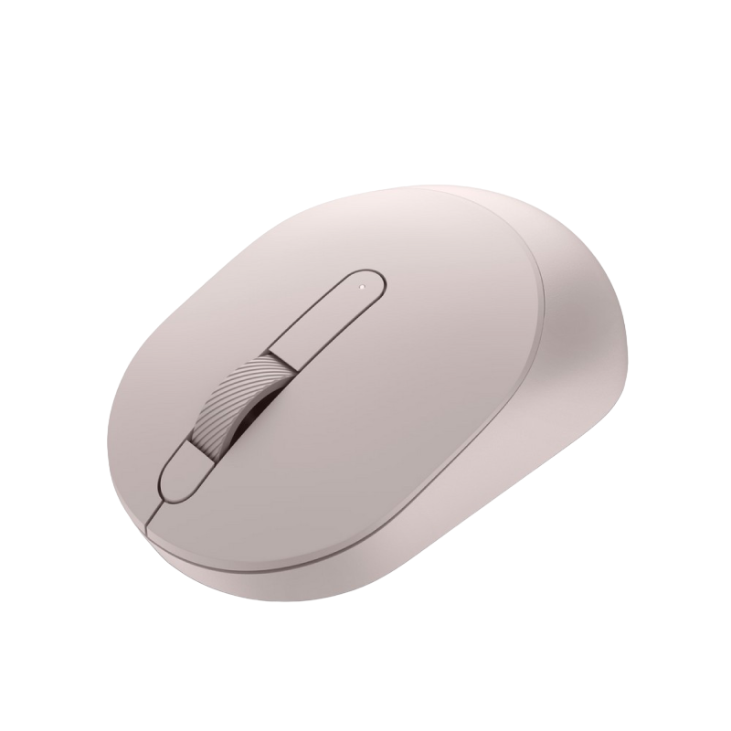 Wireless Mouse Dell MS3320W, Optical, 1000/1600/2400/4000 dpi, 3 buttons, 2.4 GHz/BT, 1xAA, Ash Pink