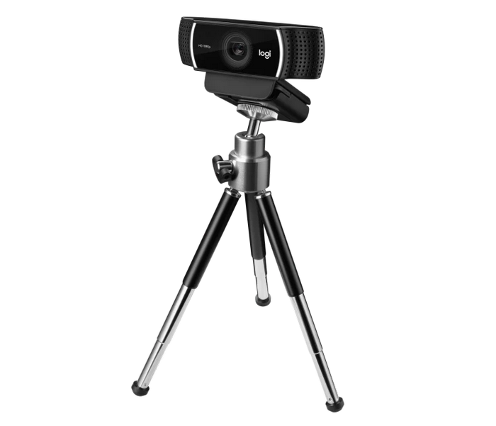 Camera Logitech C922 Pro, 1080p/30 fps, 3/15 MP, FoV: 78°, Zoom:1.2x, Autofocus, Stereo mic, 1.5m