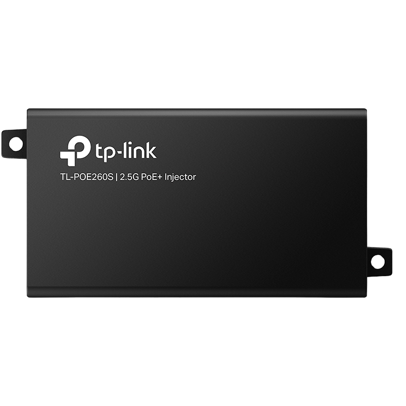 PoE 2.5G Injector, PoE260S, IEEE 802.3af/at compliant, plastic case