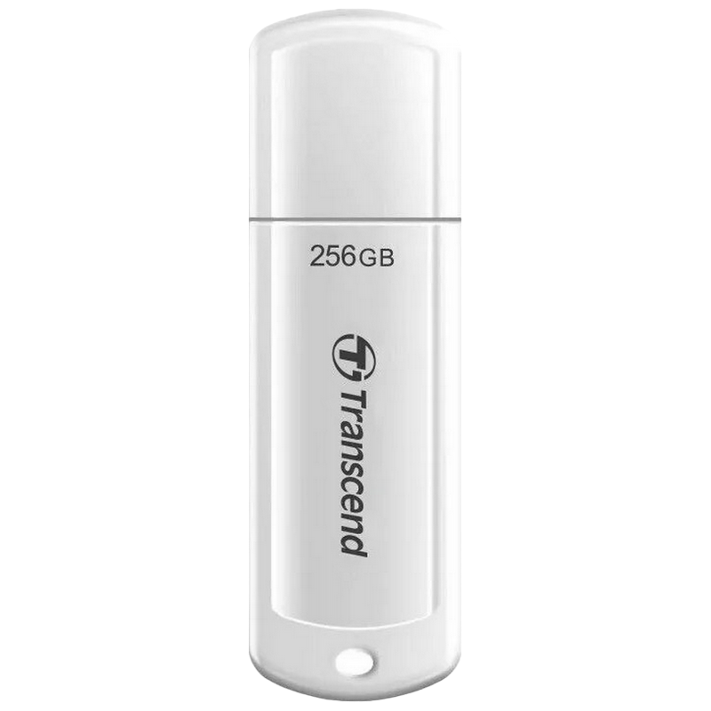 256GB USB3.1 Flash Drive Transcend "JetFlash 730", White Classic Cap (R/W:90/40MB/s)