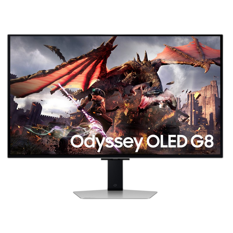 31.5" SAMSUNG Odyssey G8 G80SD,Silver,OLED,3840x2160,240Hz,G-Sync+FreeSync,0.03msGTG,250cd,DP+HDMI+USB,Spkrs,Pivot