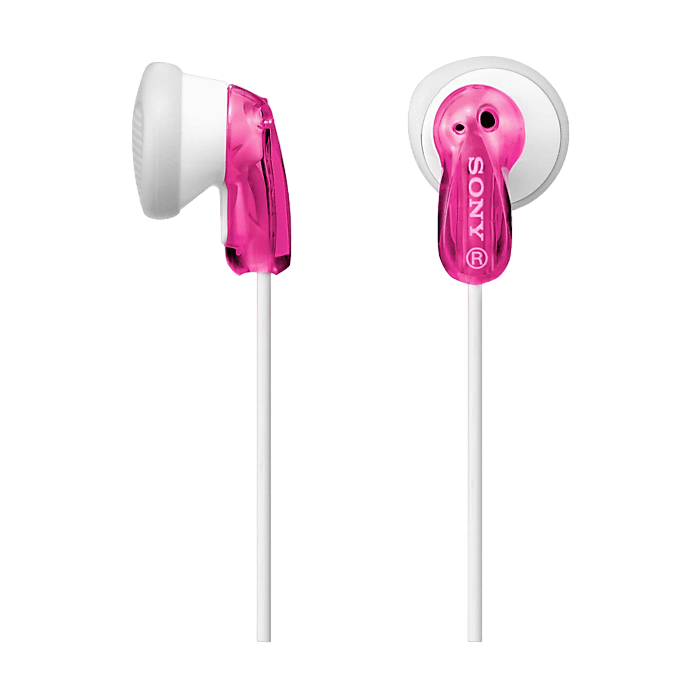 Earphones SONY MDR-E9LPP, 3pin 3.5mm jack L-shaped, Cable: 1.2m, Pink