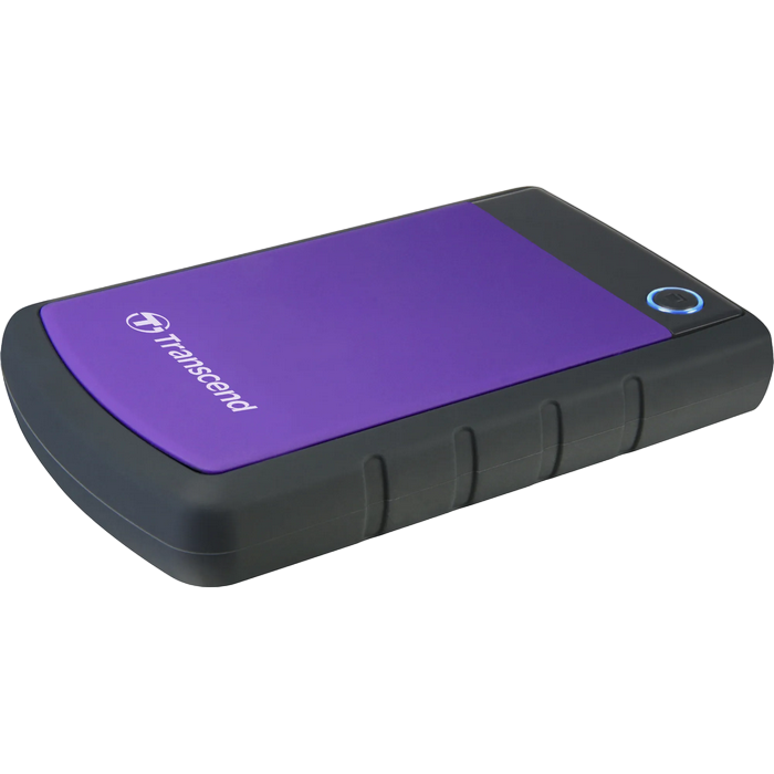 4.0TB (USB3.1) 2.5" Transcend "StoreJet 25H3P", Purple, Rubber Anti-Shock, One Touch Backup