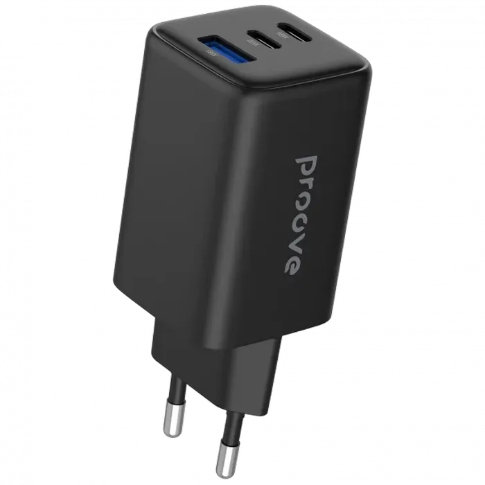 Incarcator Proove Pocket Gan 65W (2*Type-C + USB) Black