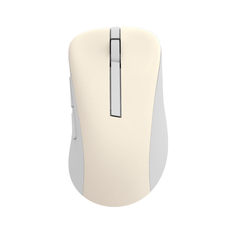 Wireless Mouse Asus MD102, 800-1600 dpi, 5 buttons, Ambidextrous, 69g, Silent, 1xAA, 2.4Ghz+BT, Oat Milk
