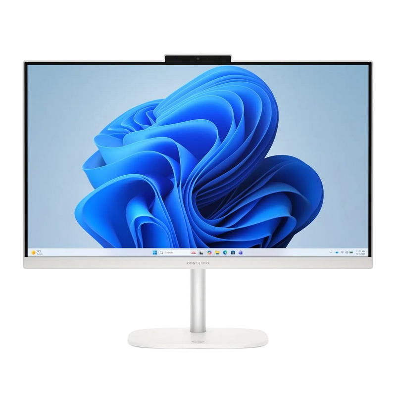HP AIO OmniStudio 24-cu0099ci White (23,8" FHD IPS 350 nits Core Ultra 5 120U 1.4-5.0GH, 12GB, 512GB, wired KB&MS, FreeDOS)