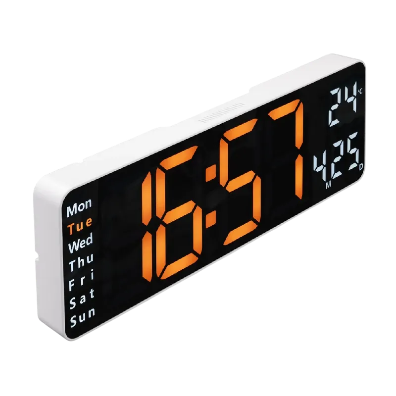 Digital Wall Clock Hama Santa Cruz (Thermometer) 222224 White