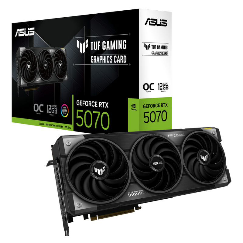 VGA ASUS RTX5070 12GB GDDR7 TUF Gaming (TUF-RTX5070-O12G-GAMING)