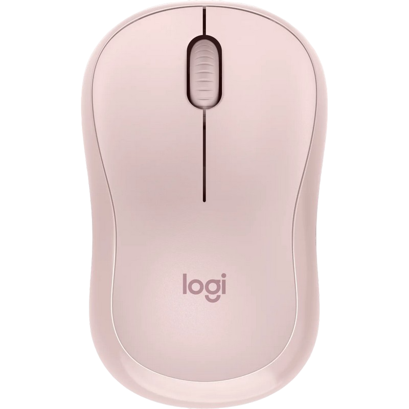 Wireless Mouse Logitech M240 Silent, 400-4000 dpi, 3 buttons, Ambidextrous, 73,8g., 1xAA, Bluetooth, Rose
