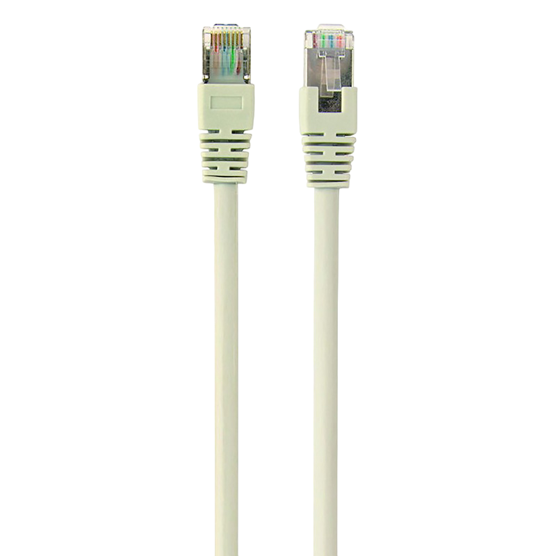 2m, FTP Patch Cord Gray, PP22-2M, Cat.5E, Cablexpert, molded strain relief 50u" plugs
