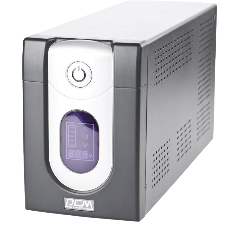 UPS PowerCom IMD-1200AP 1200VA/720W Line Interactive, AVR, LCD, RJ45/RJ11, USB, 3xSchuko Sockets