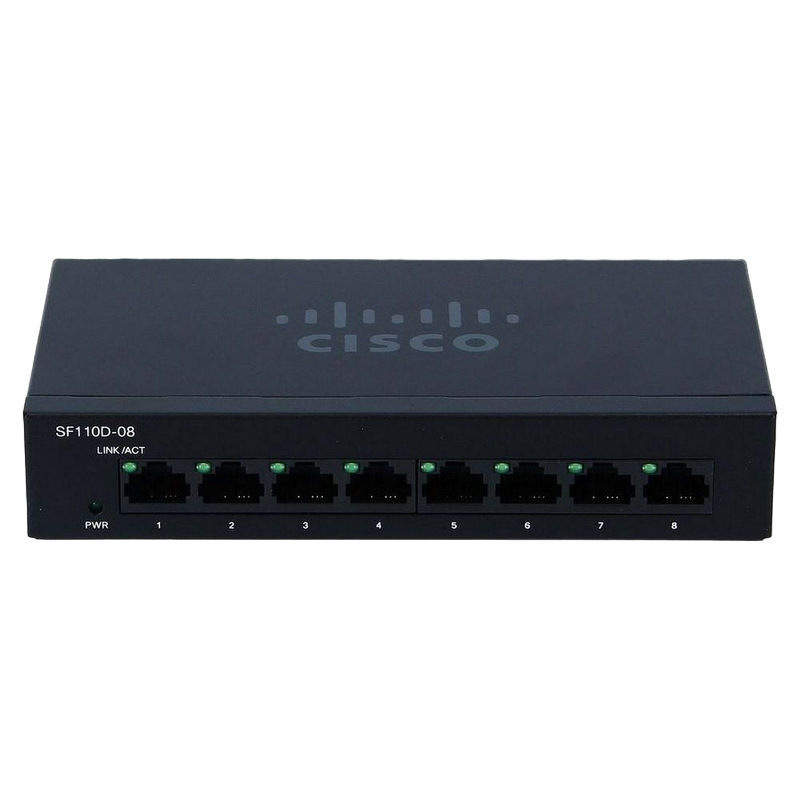 .8-port 10/100Mbps Desktop Switch Cisco SF110D-08