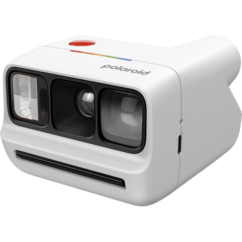 Camera Foto Instant Polaroid Go Gen 3 White + Color Film Bundle (8 Photos)