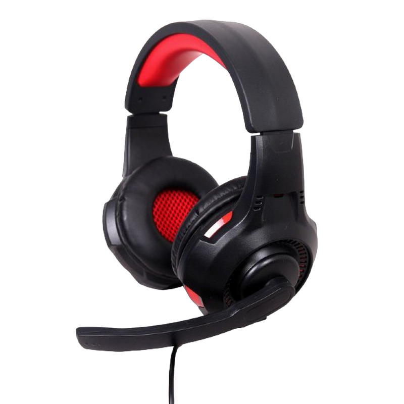 Gaming Headset GMB GHS-U-5.1-01, 40mm driver, 20-20k0Hz, 32 Ohm, 103 db,Virtual 5.1, USB, Black/Red