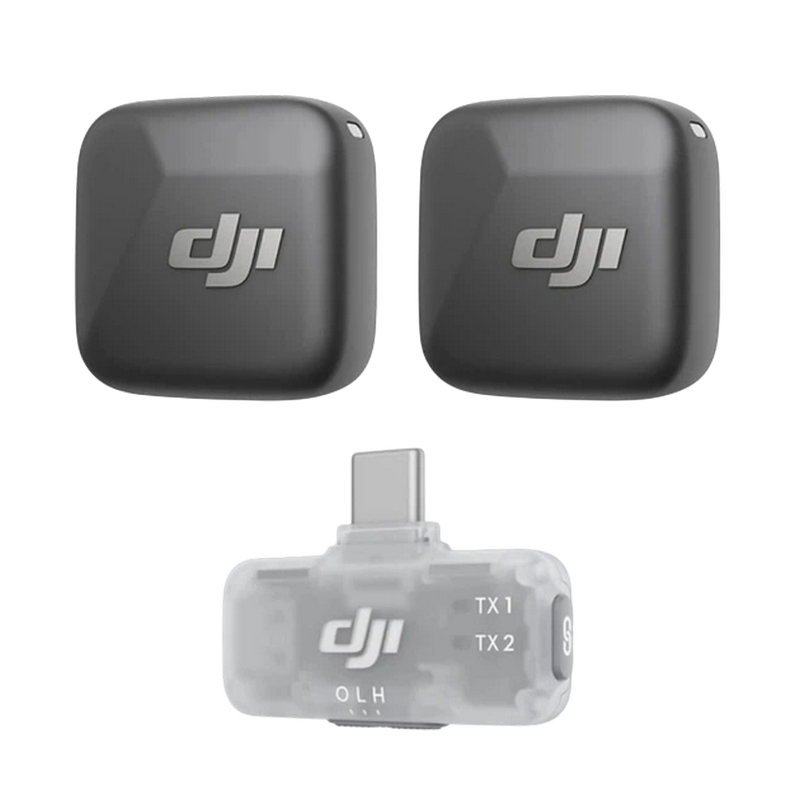 DJI Mic Mini (2TX + 1 Mobile RX), Black