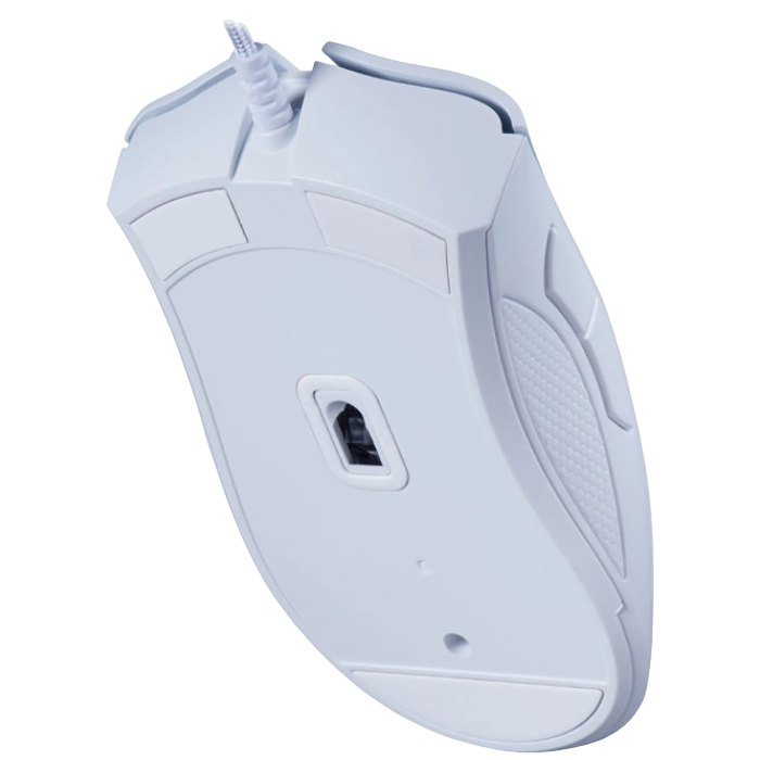 Gaming Mouse Razer DeathAdder Essential, 6400 dpi, 5 buttons, 30G, 220IPS, 96g, Mech.SW, Green Lighting, 2.1m, USB, White
