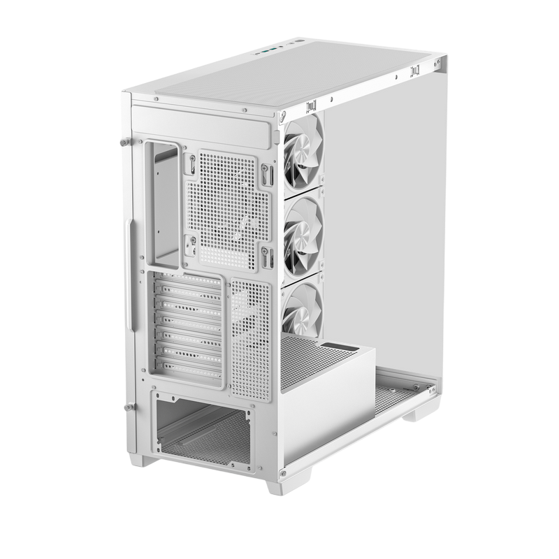 Case ATX Deepcool CG580 4F V2, w/o PSU, 4 ARGB fans, 2xUSB3.0, 1xUSB-C, Front & Side Tempered Glass, 2x2.5", 2x3.5", White