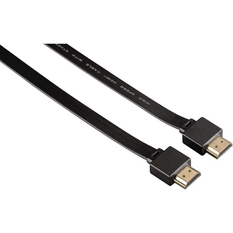 Thomson 132156 High Speed HDMI™ Cable, plug - plug, flat, Ethernet, 3.0 m