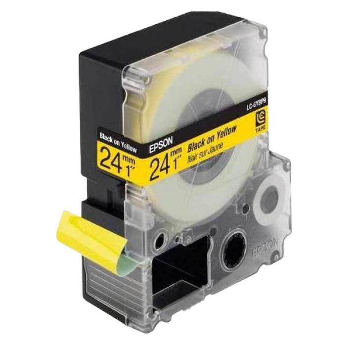 Tape Cartridge EPSON 24mm/9m Pastel, Black/Yellow, LK-6YBP C53S656005