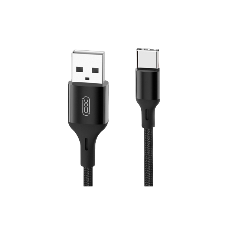 Type-C Cable XO, Braided NB143, 1M Black
