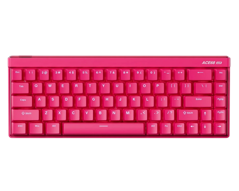 Gaming Keyboard MCHOSE Ace 68 Air E-Sport Hall Effect Magnetic SW, Mechanical, 65% Layout, Mount Tai Magnetic SW, RGB, USB, EN, Rose Red
