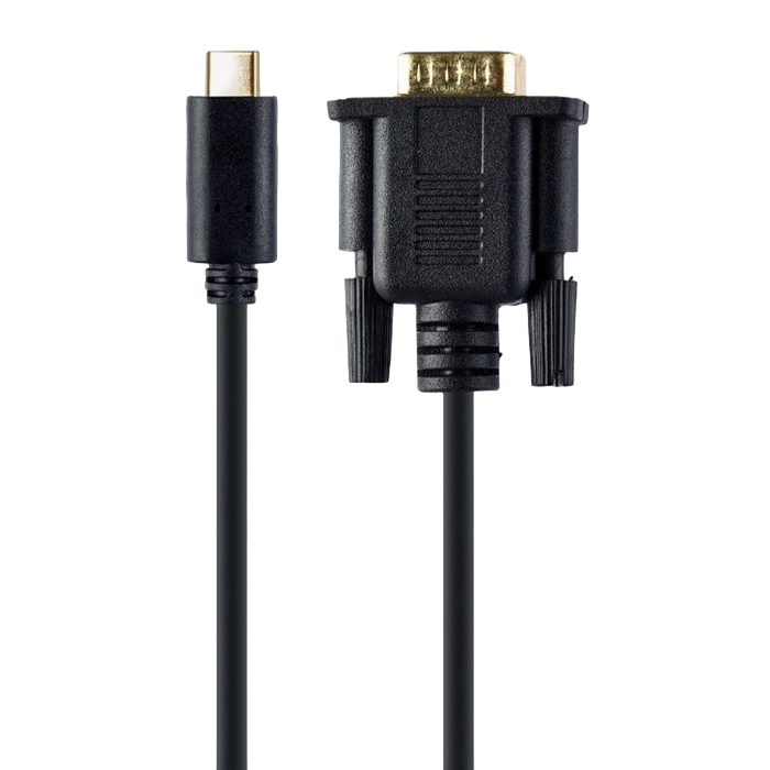 Cable Type-C to VGA 2.0m Cablexper, 1920 x 1080 at 60 Hz, A-CM-VGAM-01