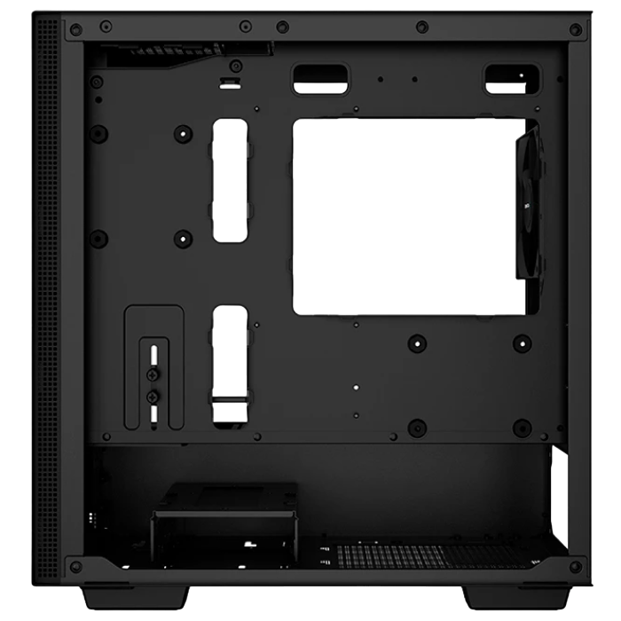 Case mATX Deepcool CH370, w/o PSU, 1x120mm, 2xUSB3.0, Fron Mesh, Tempered Glass, VGA & Headset holder, Dust Filter, 2x2.5", 2x3.5", Black