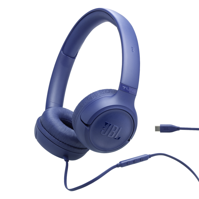 Headphones JBL T530C Blue, USB-C, On-ear