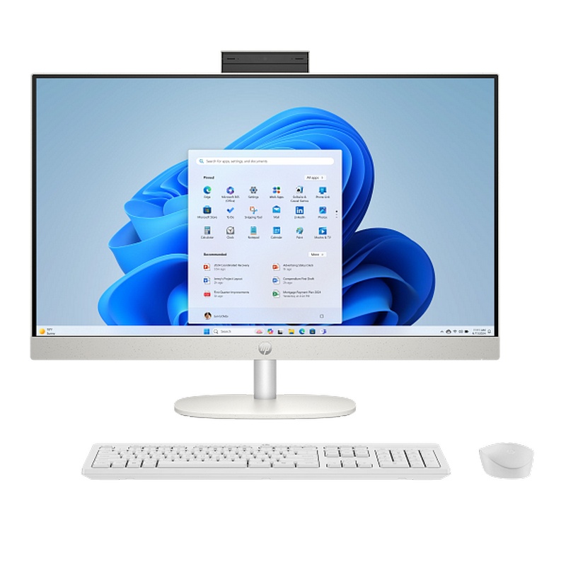HP AIO AI 24-cr2088ci White (23,8" FHD IPS Ultra 7 255U 2.0-5.2GHz, 16GB, 512GB SSD, Wireless KB&MS, FreeDOS)