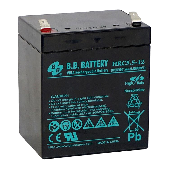 Baterie UPS 12V/ 5,5AH B.B. HR5.5-12, 3-5 Years