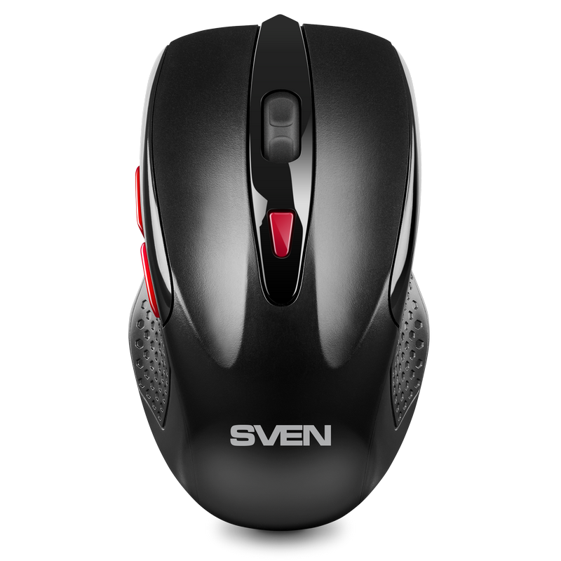 Wireless Mouse SVEN RX-450W, 1200-3200 dpi, 6 buttons, 67g, Ambidextrous, 500mAh, 2.4Ghz, Black