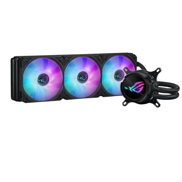 AIO Liquid Cooling Asus "ROG STRIX LC III 360 ARGB" (<36dBA, 3x120mm, ARGB, 800-2200RPM, 70,38CFM)