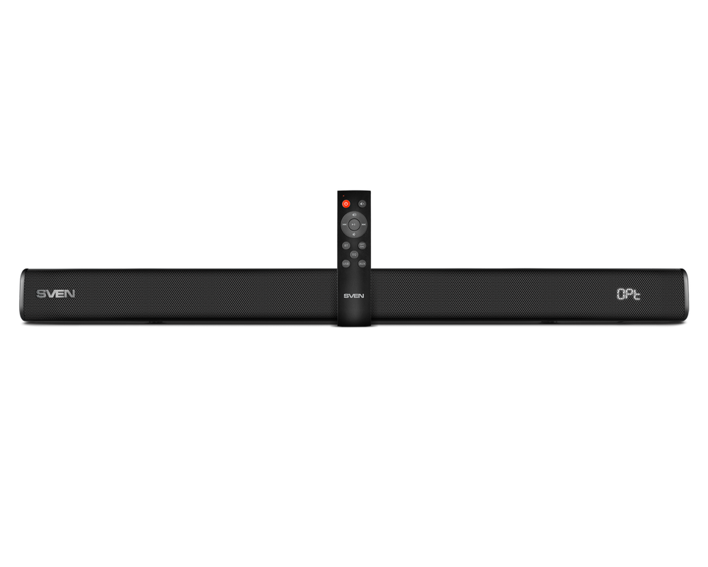 Soundbar SVEN SB-2040A, Black, 40W, Bluetooth, HDMI, RC, Optical, USB, display