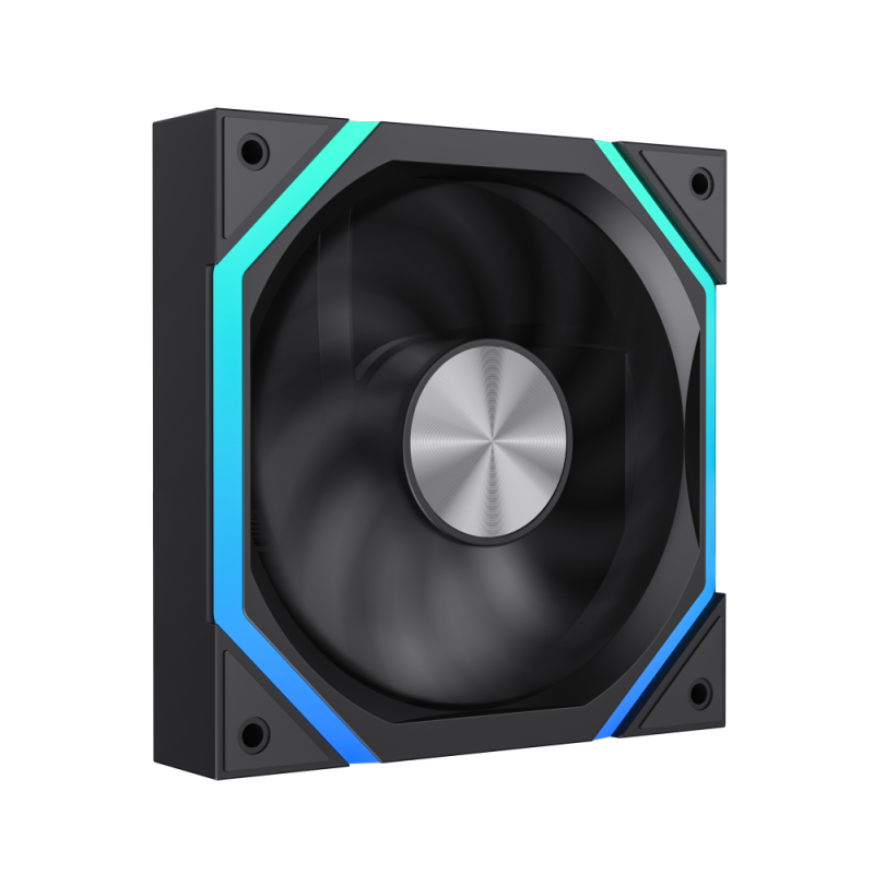 PC Case Fan GAMEMAX FN12A-N2, 120mm, ARGB, 16 LED, 9 blades, PWM, <33.7dB, 53.87 CFM, 800-2000RPM, Hydro Bearing, 4pin, Black