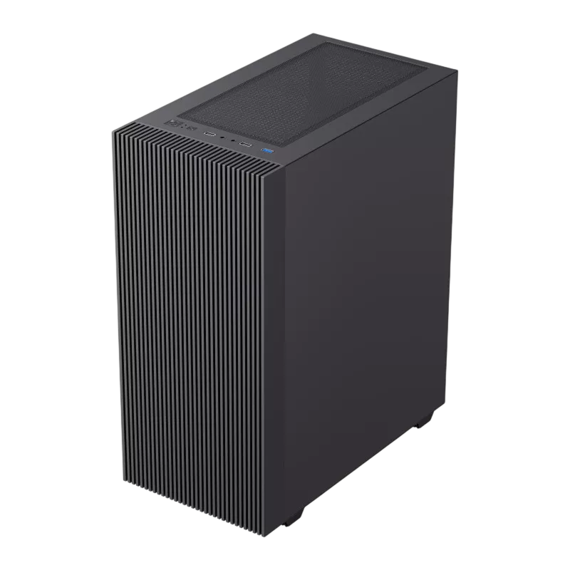 Case mATX GAMEMAX Edge, w/o PSU, 0.45mm, 1x120mm FRGB, Front Mesh, Tempered Glass, Dust Filter, 1xUSB3.0, 2xUSB2.0, 2x3.5", 3x2.5", Black