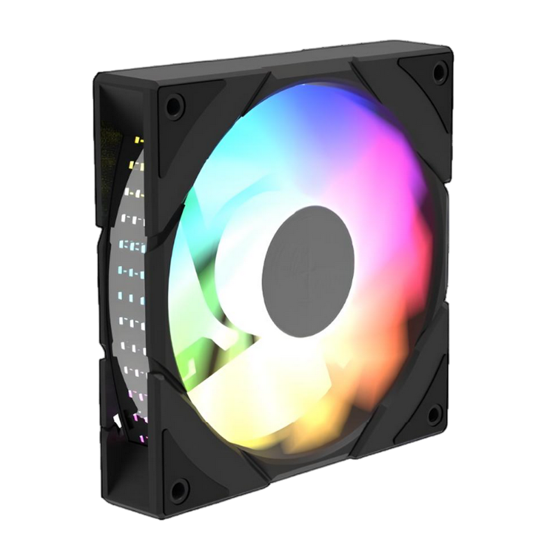 PC Case Fan Deepcool CG580 Reversed, 120x120x25, <28dB, 38CFM, 400-13000PM, ARGB, 3-pin ARGB 5V, Hydro Bearing, Black