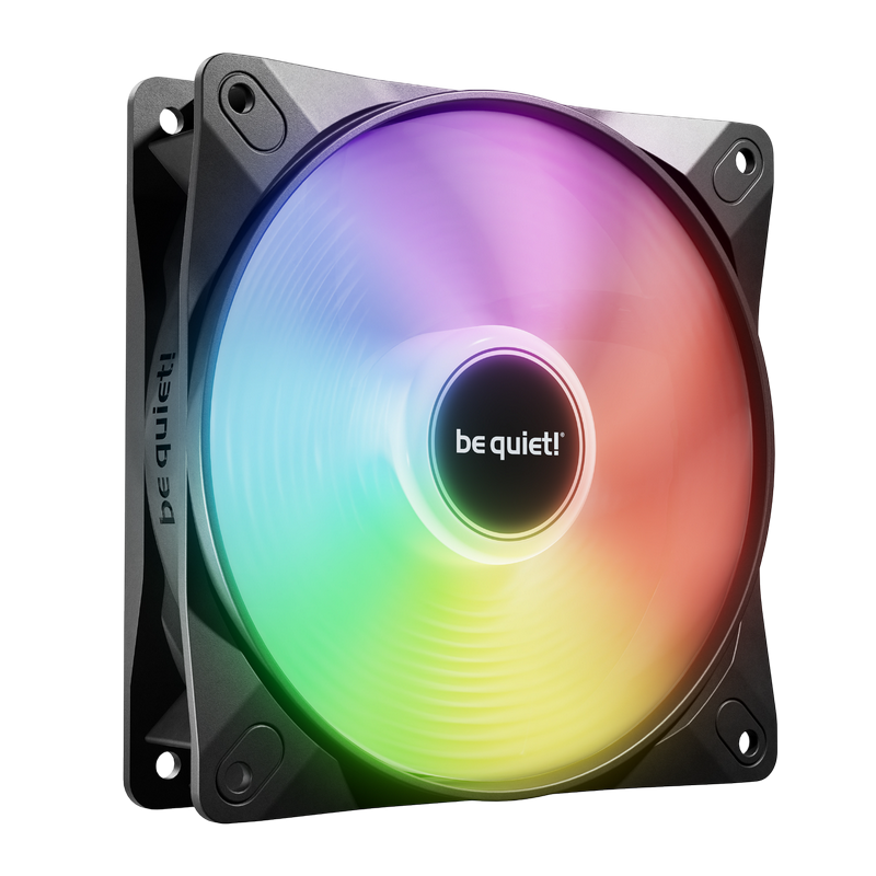 PC Case Fan be quiet! Light Wings LX, 120x120x25 mm, <25.5db, 51.5 CFM, 1600RPM, 7 blades, Rifle bearing, ARGB, 16 LEDs, PWM, 4pin, Black