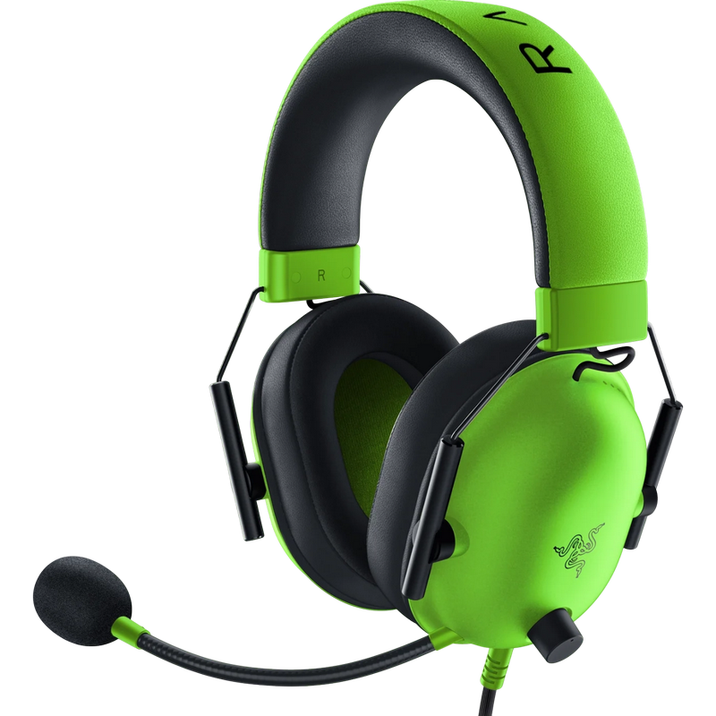 Gaming Headset Razer BlackShark V2 X, 50mm drivers, 12-28kHz, 32 Ohm, 100db, 240g, On-earcup control, Noise-Cancelling Mic, 7.1, 1.3m, 3.5mm, Green