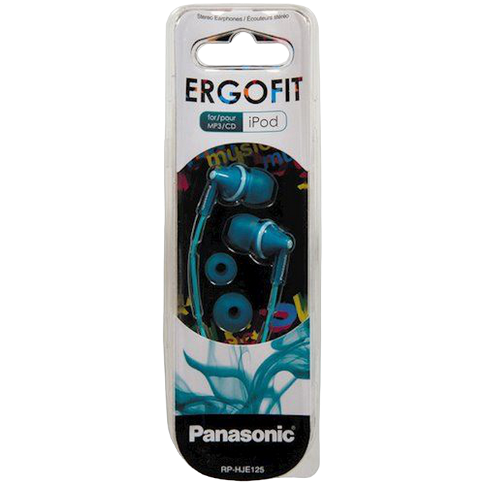 Earphones Panasonic RP-HJE125E-Z Turquoise, w/o Mic, 1 x mini-jack 3.5mm