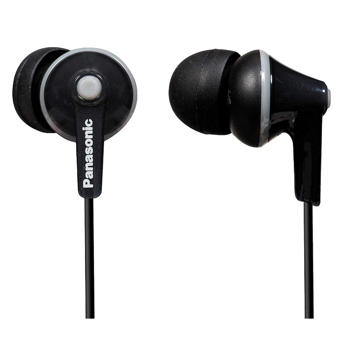 Earphones Panasonic RP-HJE125E-K Black, w/o Mic, 1 x mini-jack 3.5mm