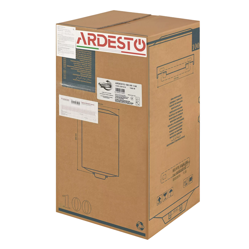 Electric Water Heater Ardesto NEU NTS 100 V 1.5K EU2
