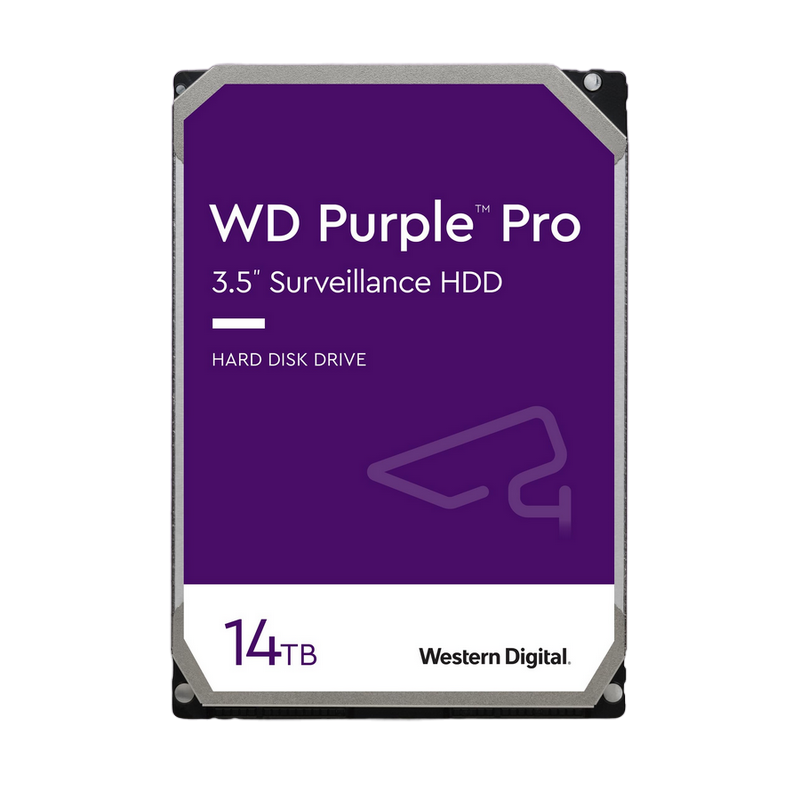 3.5" HDD 14.0TB-SATA-512MB Western Digital "Purple Pro (WD142PURP)", Surveillance, CMR