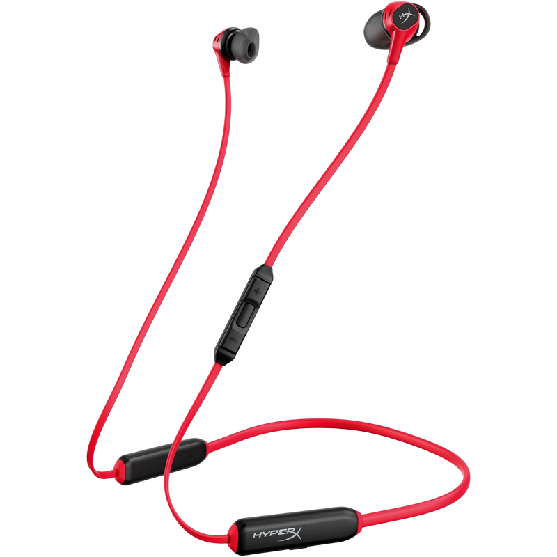 Gaming Wireless Earphones HyperX Cloud Buds, 14mm driver, 20-20kHz, 104db, 27.5g, 10h, In-line mic and audio controls, Bluetooth 5.1, Black/Red