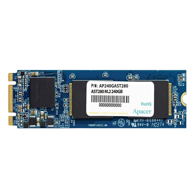 .M.2 SATA SSD 240GB Apacer AST280 "AP240GAST280" [80mm, R/W:520/495MB/s, 84K IOPS, Phison S11, TLC]