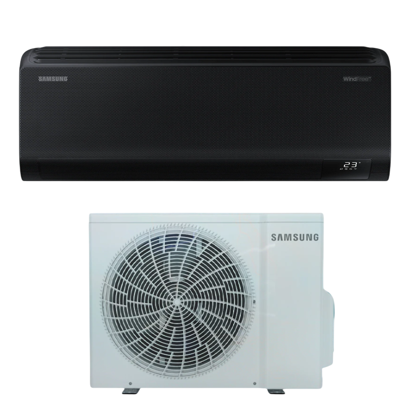Air conditioner Samsung WindFree, AR70F09C1BBNUA, Black, SmartThings WiFi